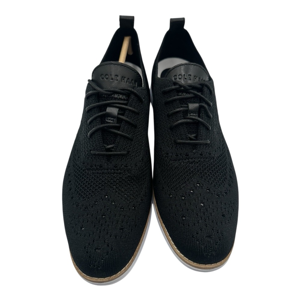 Cole Haan Original Grand Stitchlite Oxfords Womens 9 B Black Wingtip Shoe W14807 - Picture 5 of 10